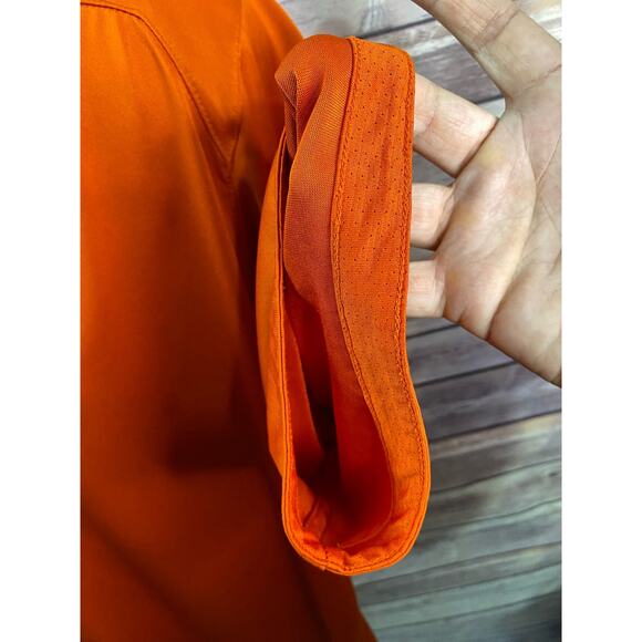 Nike Florida Gators Polo Shirt Mens XL Orange Back hit  Dri Fit Golf Performance - Picture 9 of 12